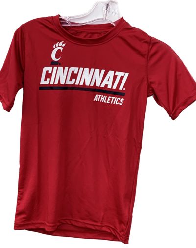 Cincinnati Bearcats Youth Dry Fit Tee - Red